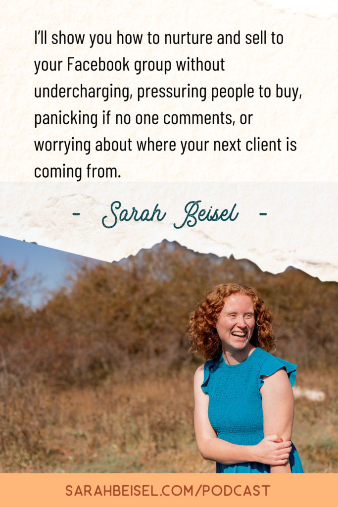 when-to-use-sales-content-in-your-facebook-group www.Sarah-beisel.com social-media-marketing