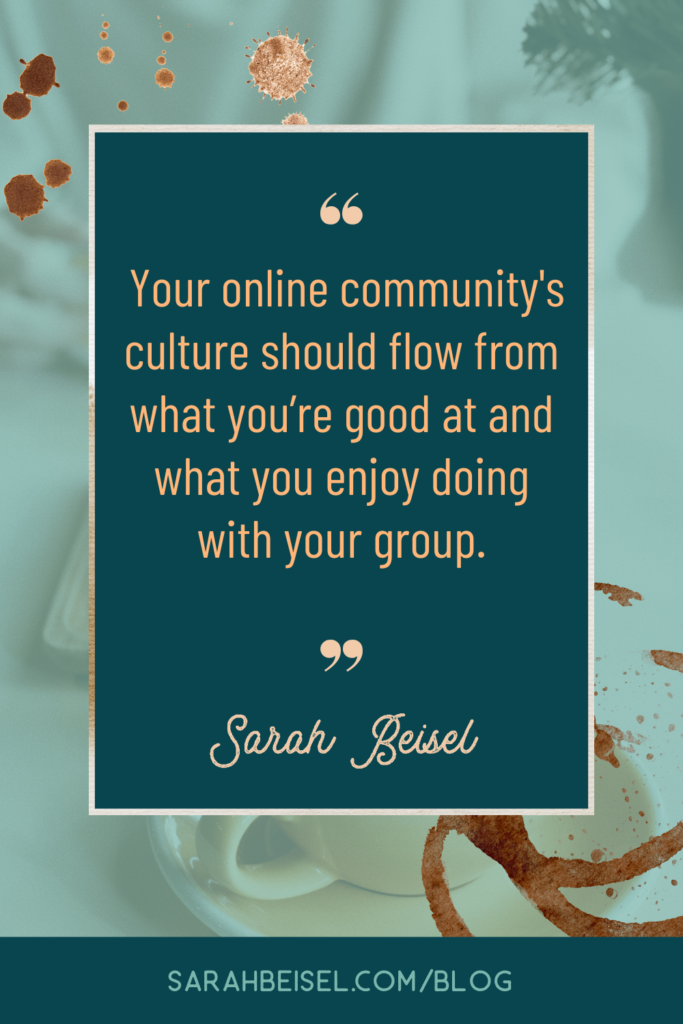 Sage green background dark green text box with gold text