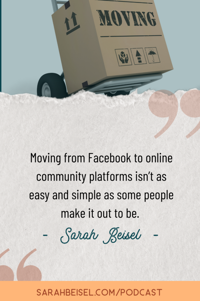 moving from facebook not as easy and simple www.sarahbeisel.com